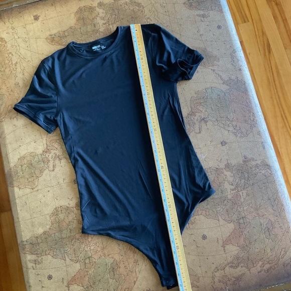 Aerie Black Short Sleeve Bodysuit Smoothez - Picture 6 of 7